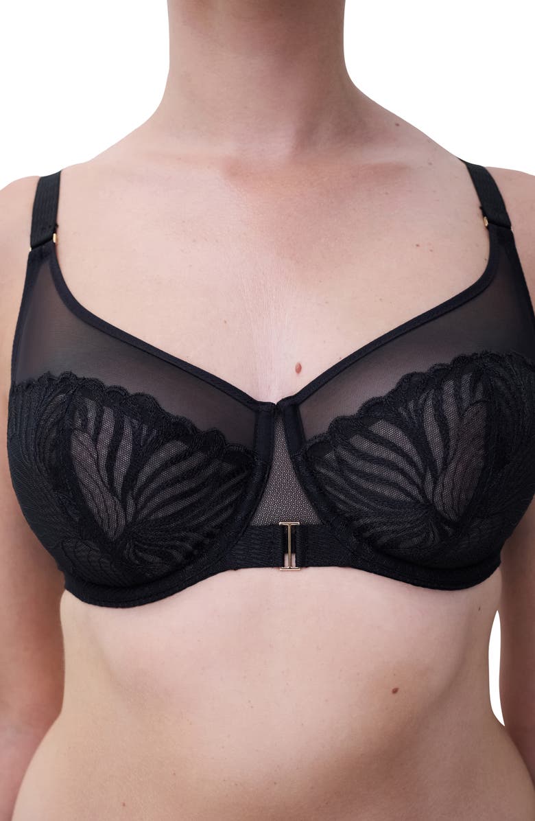 Chantelle Lingerie Legend Full Coverage Underwire Bra, Alternate, color, Black