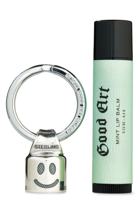 Mint Lip Balm & Smiley Face Balm Cap