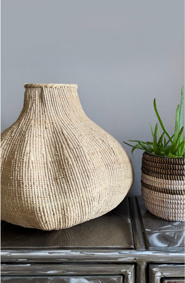 Mbare Garlic Basket, Alternate, color, Natural/Brown