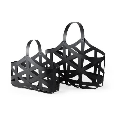 Tyrell Set of 2 Iron Metal Baskets