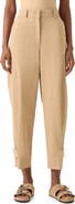 Akris punto Fraser High Waist Cotton Gabardine Barrel Leg Pants