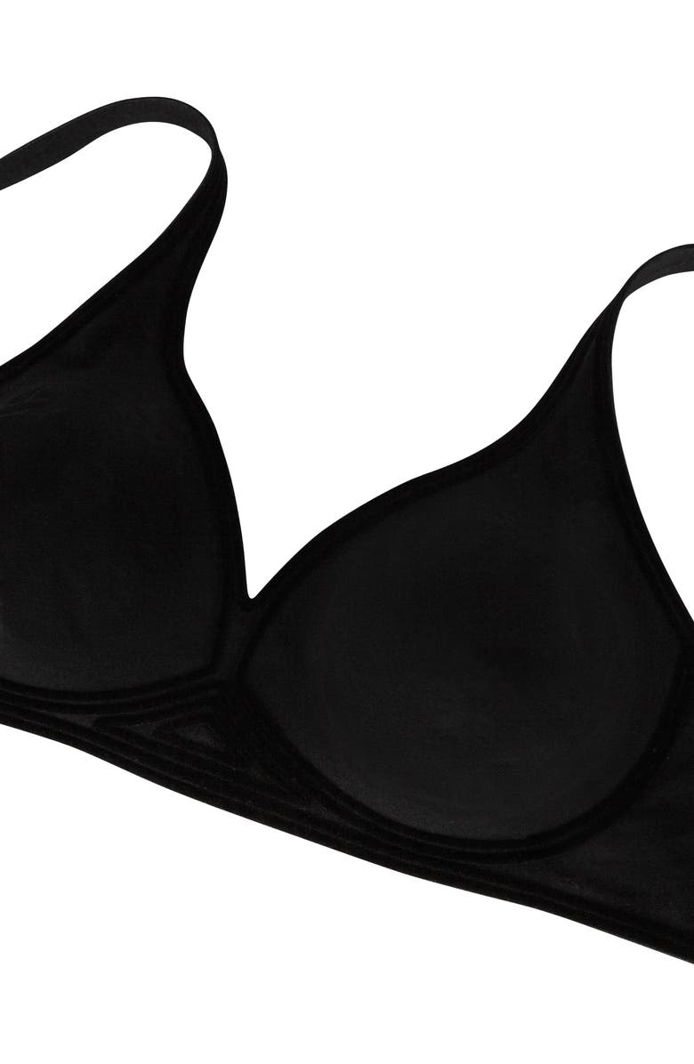 Wolford Cotton Contour 3W Wireless Plunge Bra, Alternate, color,