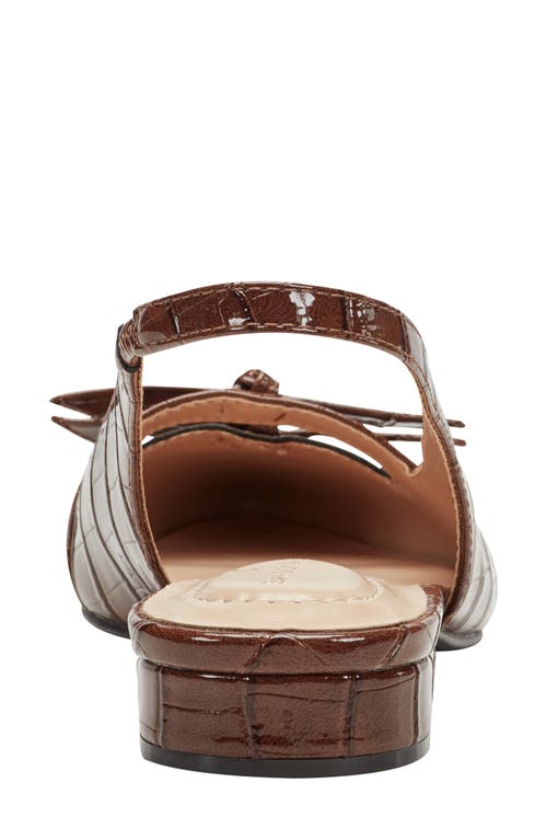 Bandolino Womens Aleeza Slingback Dress Flats In Brown