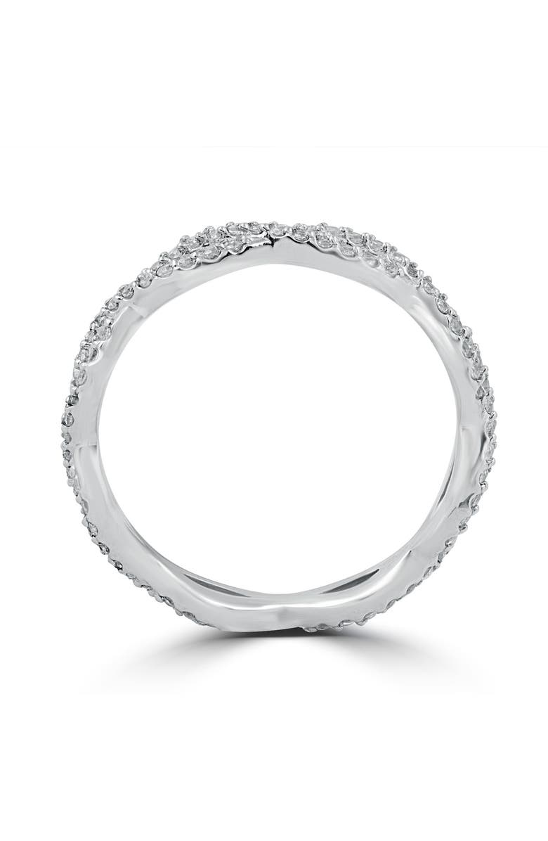 Bliss Diamond 3/8 cttw Diamond Infinity Eternity Wedding Ring Stackable Band 14k Gold, Alternate, color, 