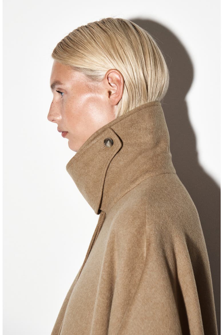 Wool Blend Double Cape, Alternate, color, BEIGE DARK
