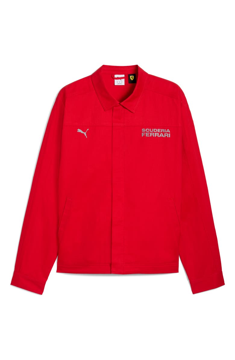PUMA Ferrari Lifestyle Jacket, Alternate, color, Rosso Corsa