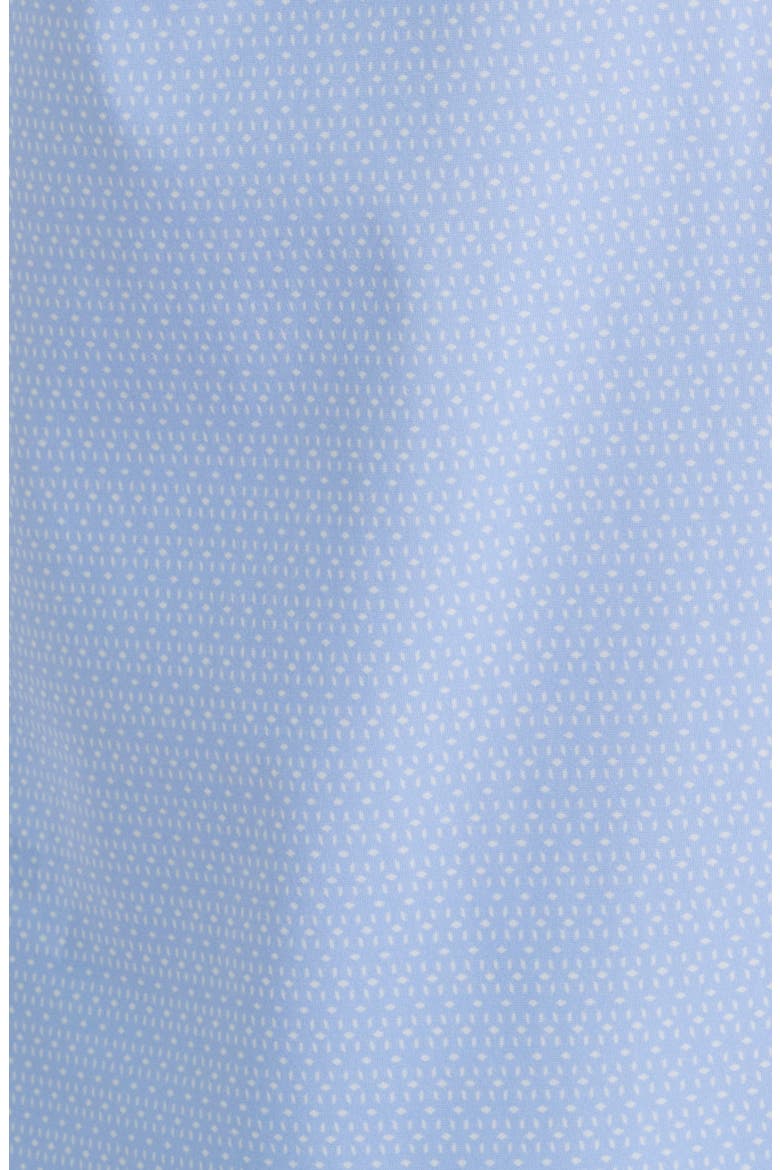 Roan Kent Geo Print Short Sleeve Performance Button-Up Shirt, Alternate, color, OPEN BLUE
