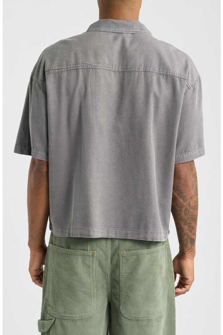 Core Cotton Camp Shirt, Alternate, color, VINTAGE GREY