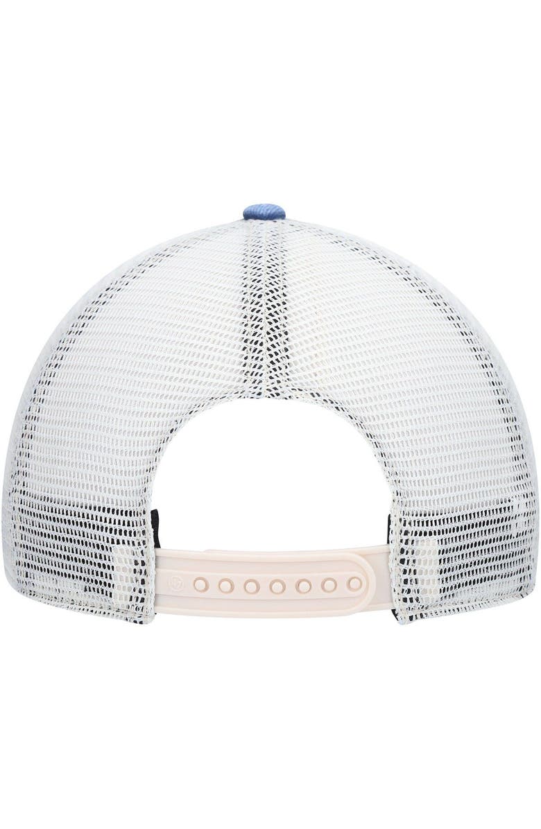 '47 Men's '47 Navy/White Los Angeles Rams Denali Trucker Clean Up Snapback Hat, Alternate, color, 