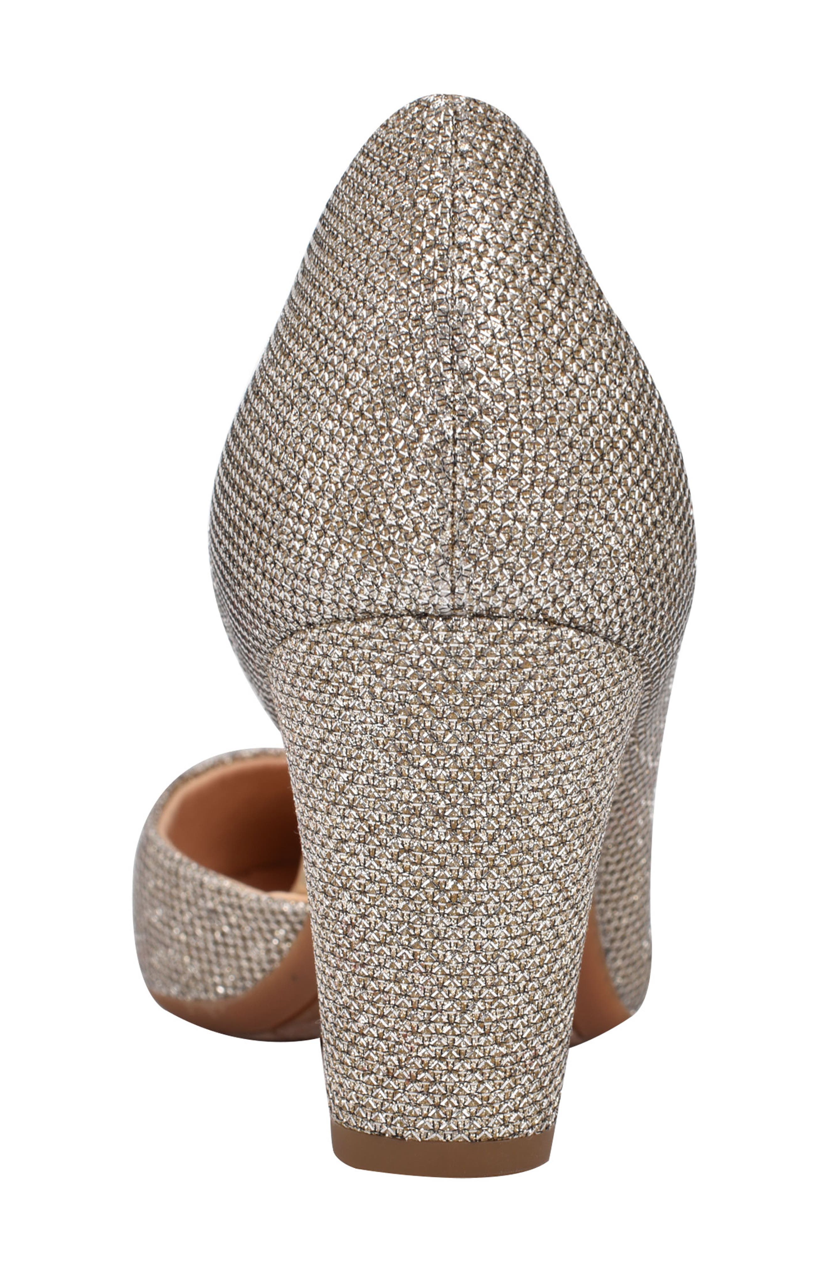 Juliet Half d'Orsay Pump, Alternate, color, GOLD
