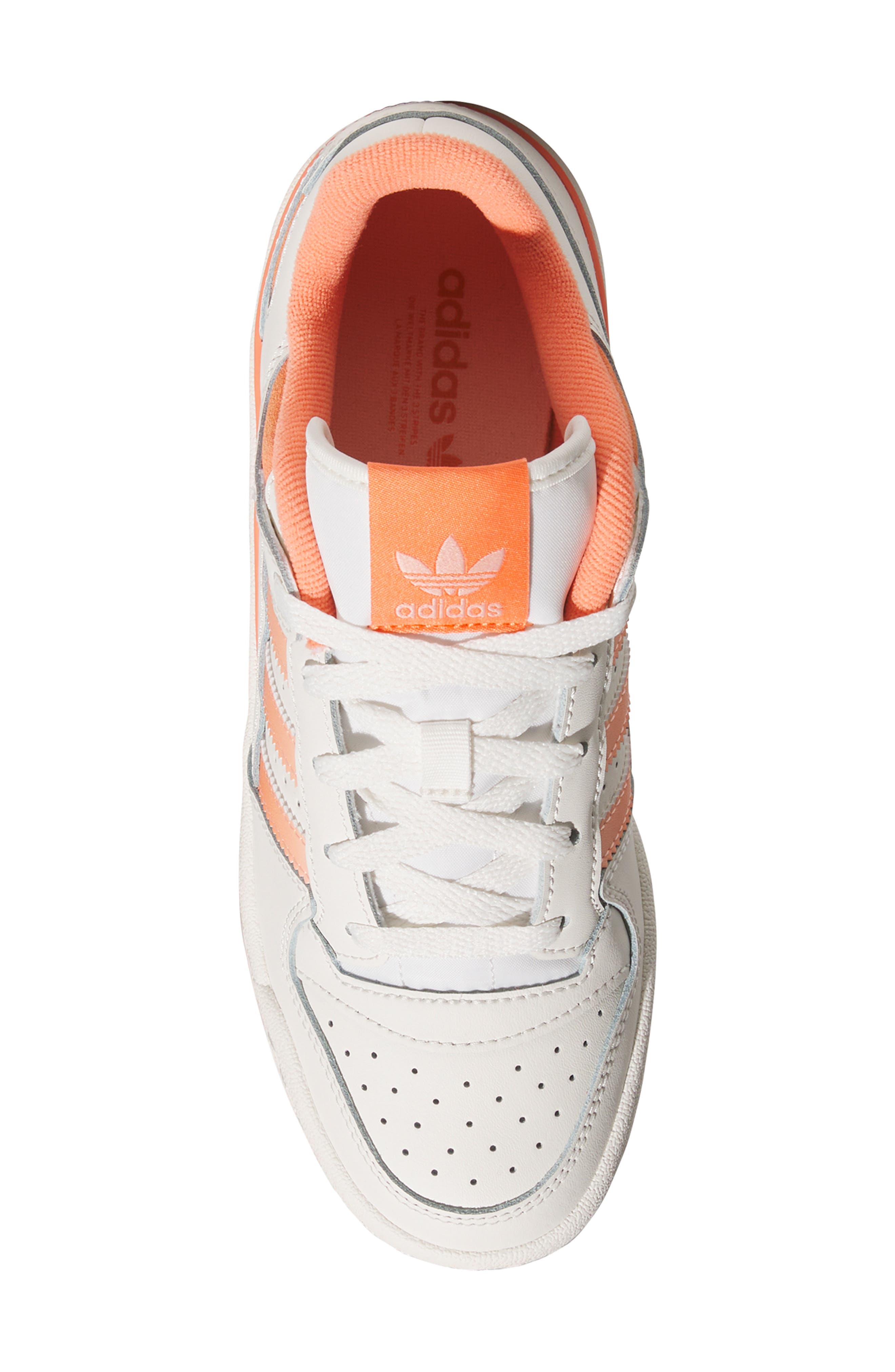 adidas Forum Low CL Basketball Sneaker, Alternate, color, Cloud White/ Pink/ Semi Coral
