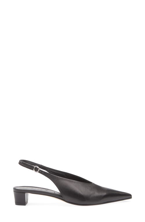 Aeyde Oti Slingback Pointed Toe Pump In Black