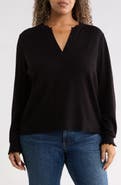 NIC+ZOE Ruffle Henley Sweater