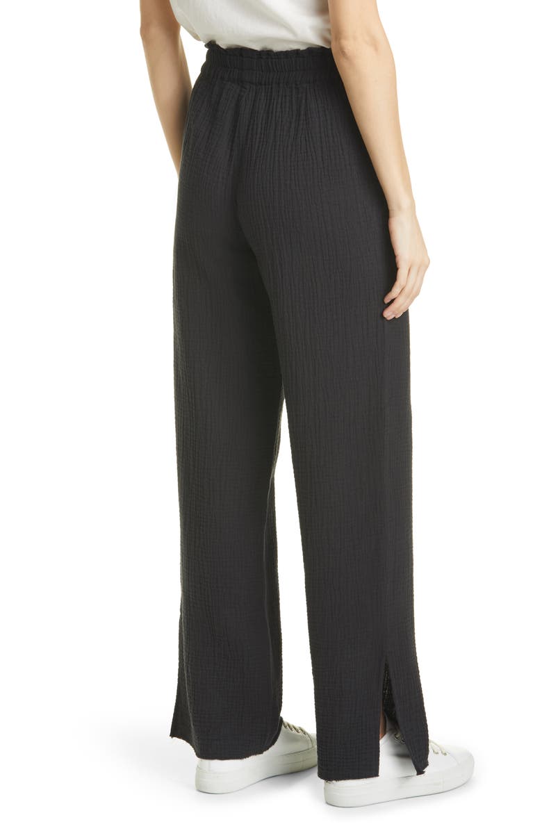 Rails Leon Wide Leg Pull-On Pants, Alternate, color, Black