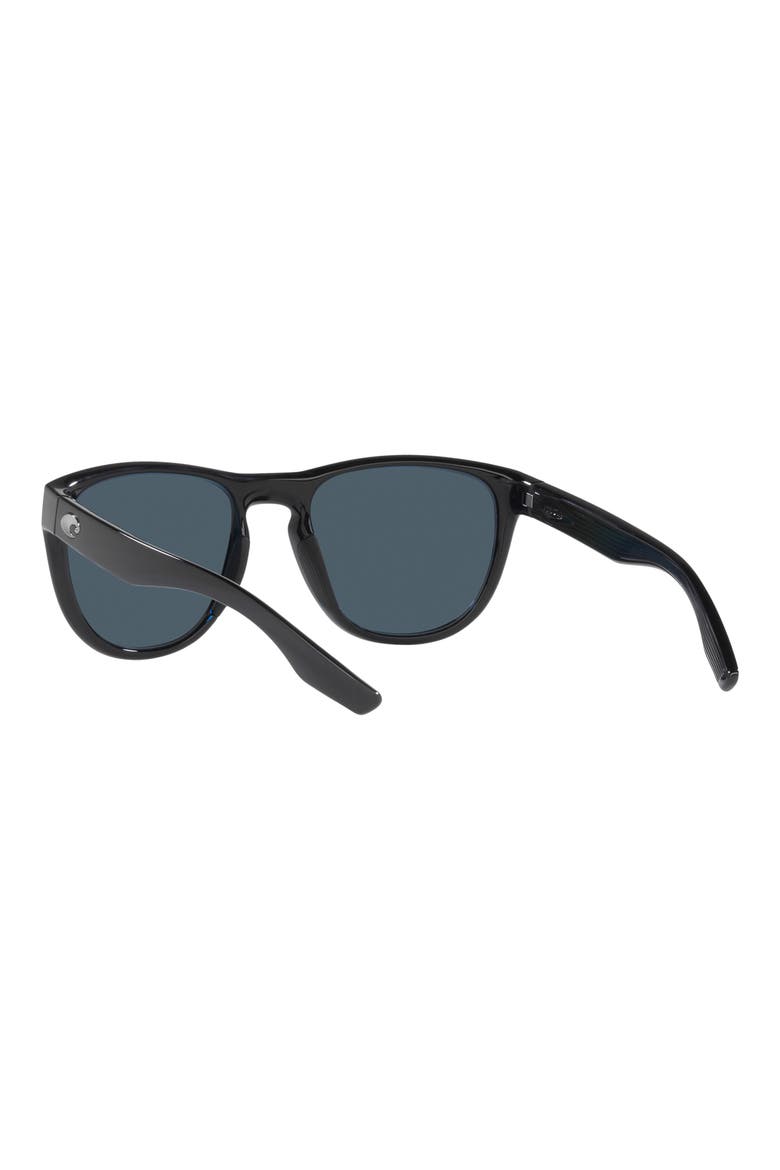 Irie 55mm Polarized Pilot Sunglasses, Alternate, color, BLACK