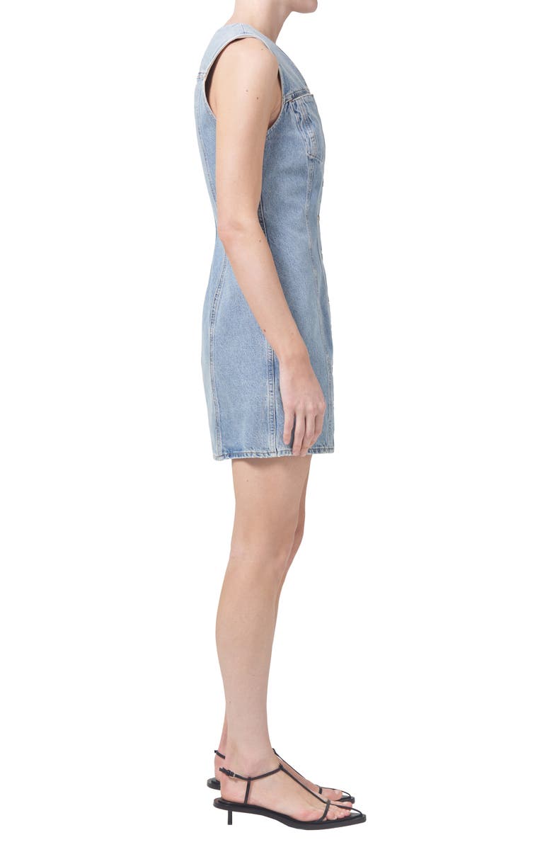 AGOLDE Trina Sleeveless Denim Minidress, Alternate, color, Balance