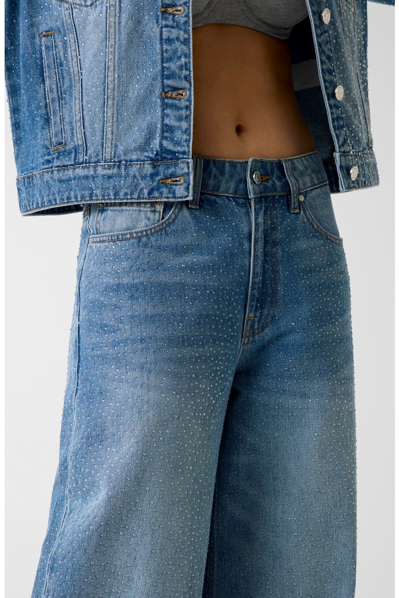 Alba High Waist Wide Leg Jeans, Alternate, color, BLUE