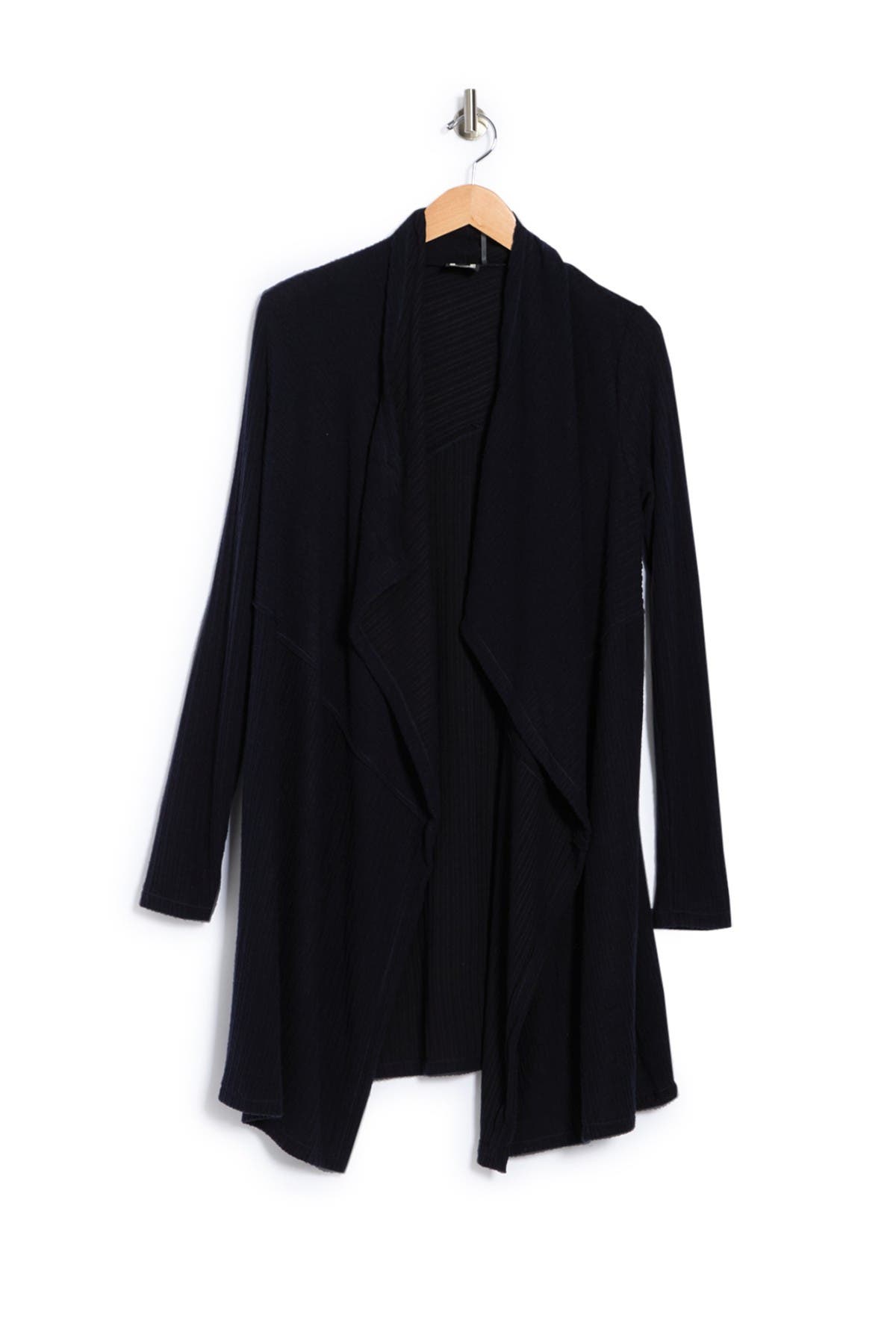 Heather by Bordeaux Mix Rib Cozy Waterfall Cardigan (Women) | Nordstromrack