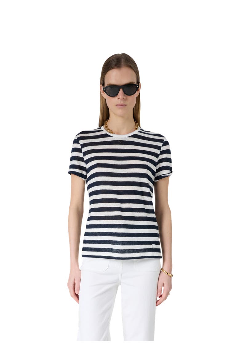 Mellina Striped T-Shirt, Main, color, Navy Blue