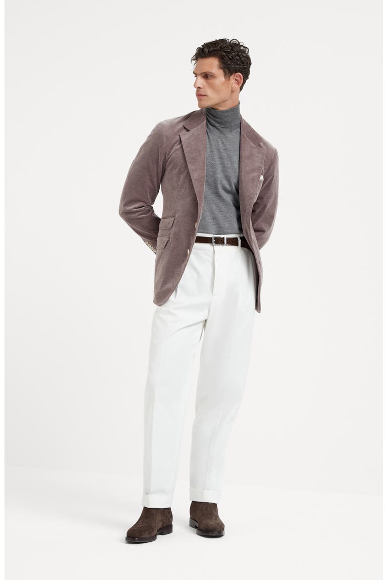 Cashmere and silk lightweight turtleneck sweater, Alternate, color, Dark Grey
