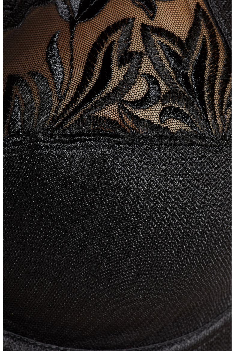 Amazone Full Support Underwire Bra, Alternate, color, BLACK