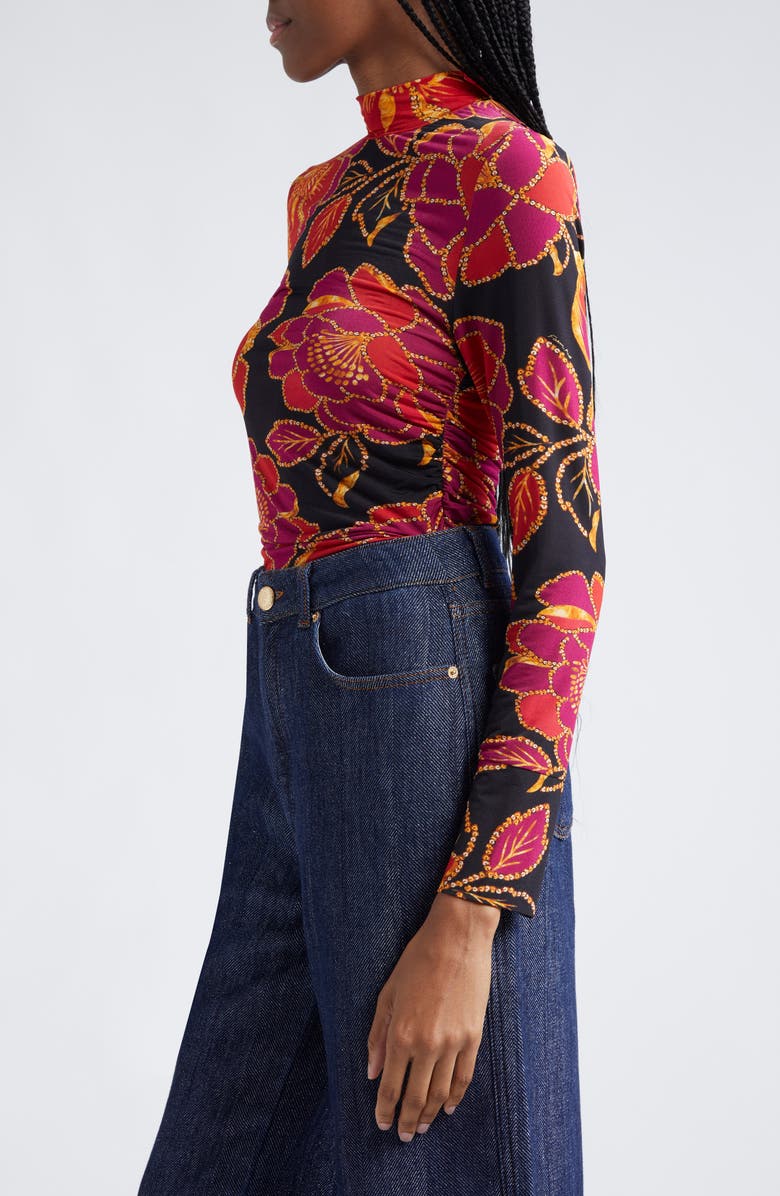 FARM Rio Shiny Chita Print Jersey Top, Alternate, color, 