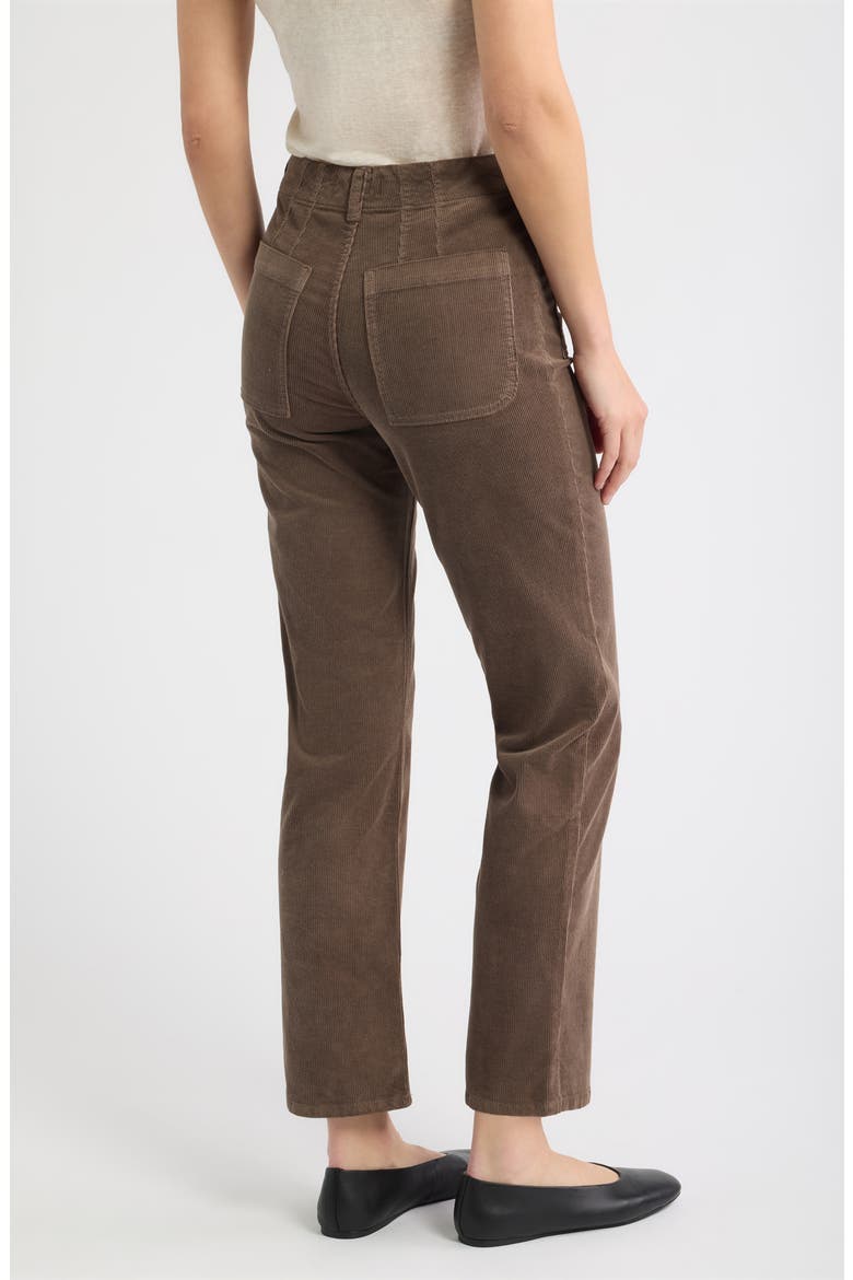 Soho Patch Pocket Straight Leg Corduroy Pants, Alternate, color, MUSHROOM