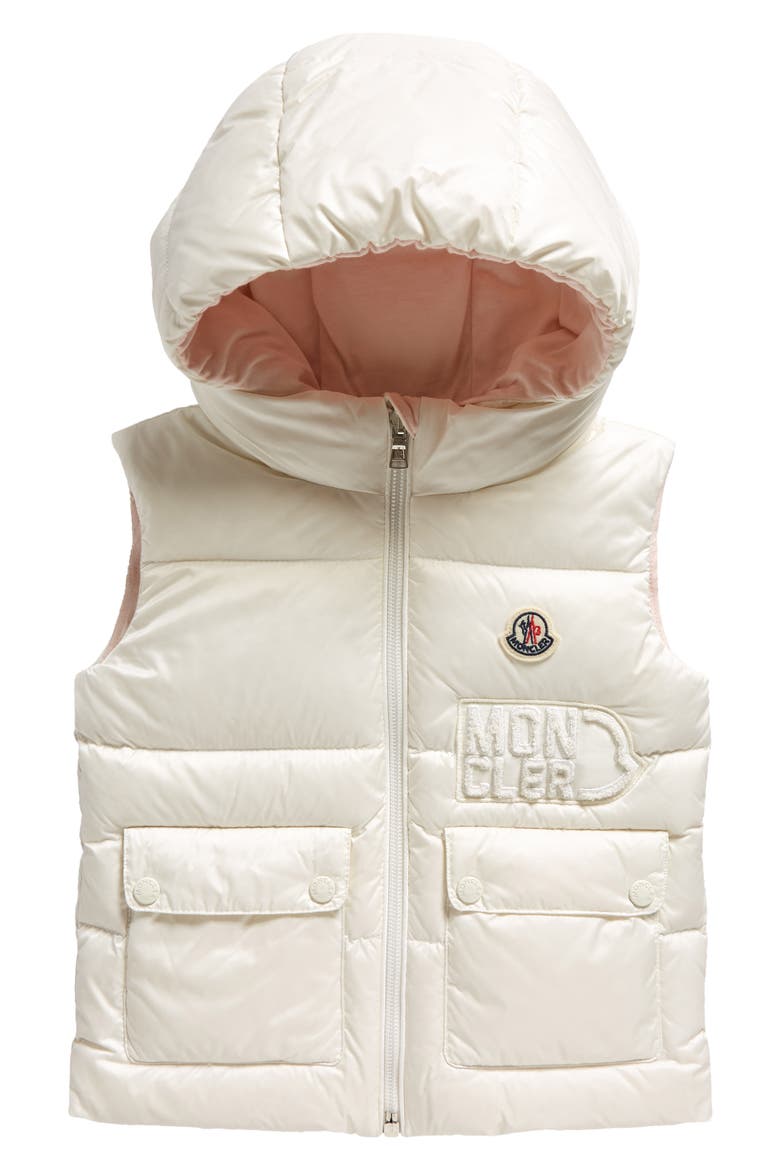 Kids' Amy Hooded Down Vest, Main, color, WHITE