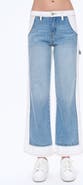 Bayeas Jeremy Two-Tone High Waist Wide Leg Jeans
