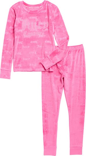 Kids' Rose Logo Long Pajamas