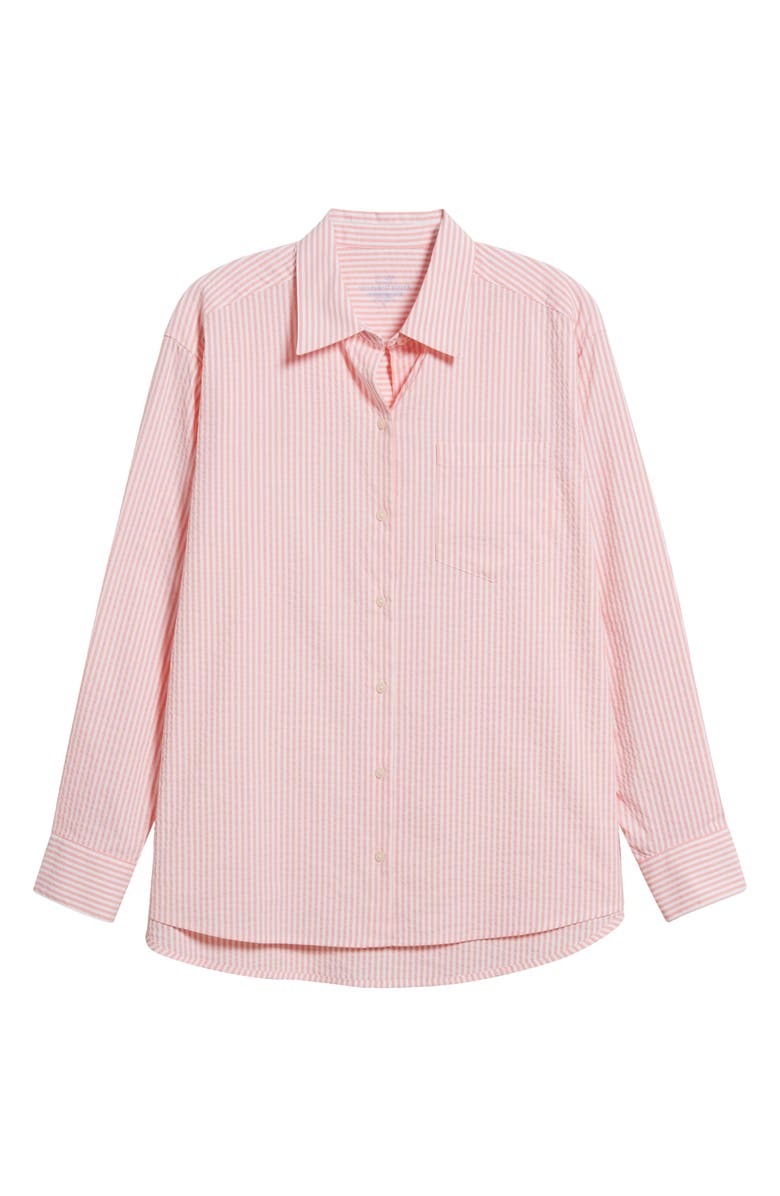 vineyard vines Harbor Stripe Seersucker Button-Up Shirt, Main, color, 