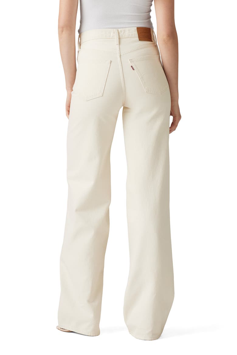 Ribcage High Waist Wide Leg Jeans, Alternate, color, BARELY FREEZING