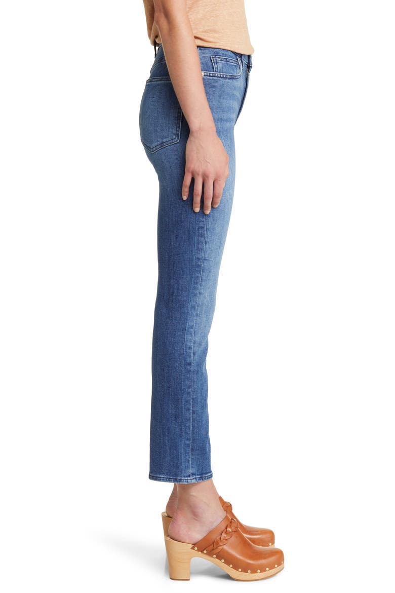 Le High Ripped Straight Leg Jeans, Alternate, color, CROSSINGS