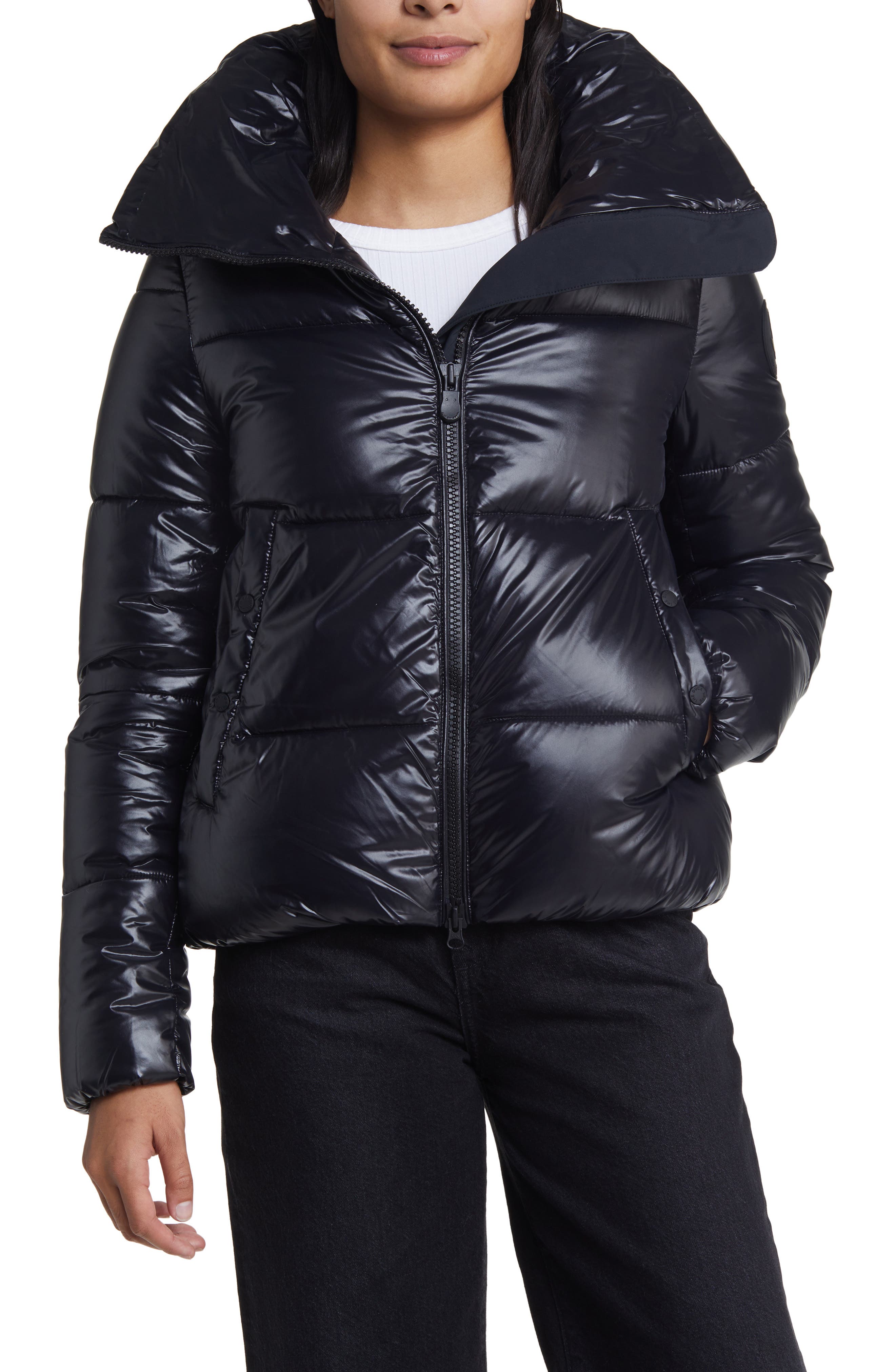 AllSaints Allais Hooded Puffer Coat | Nordstrom