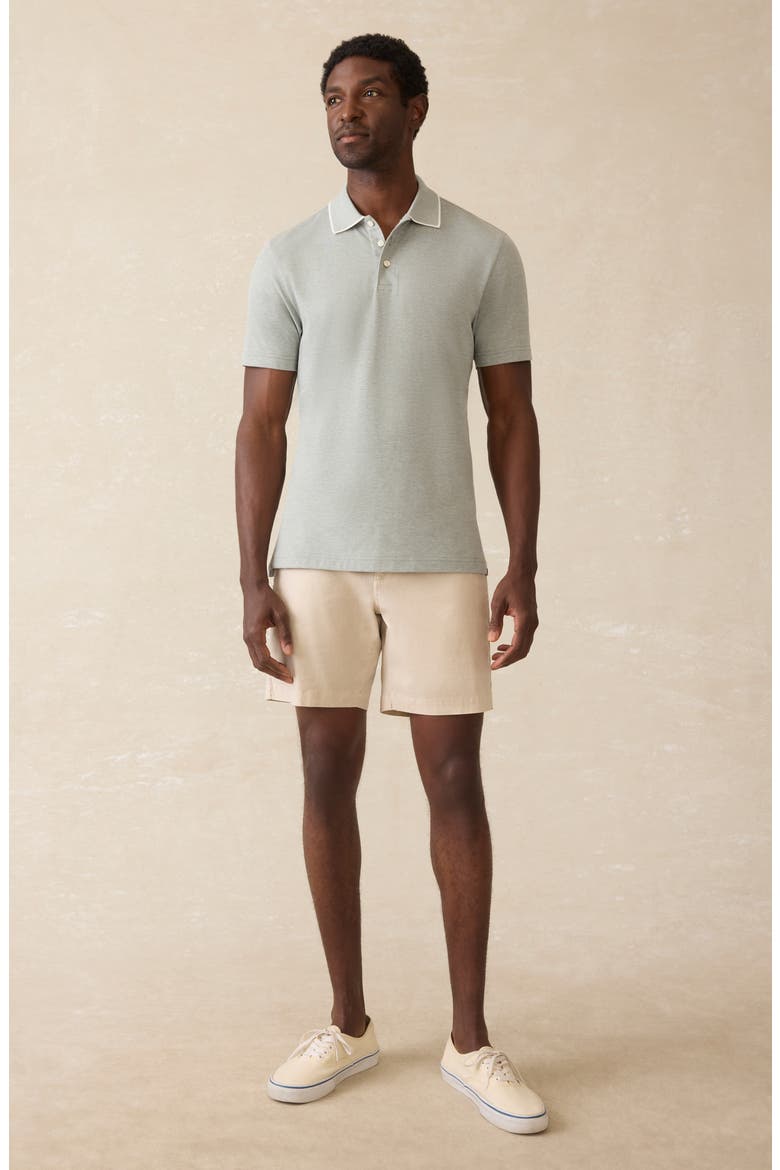 Movement Piqué Knit Polo, Alternate, color, MOSS STONE MELANGE