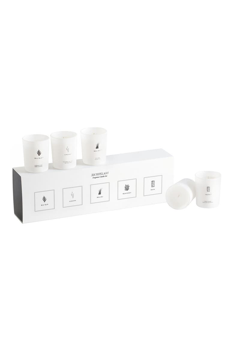 5-Piece California Luxe Votive Candle Set, Main, color, WHITE