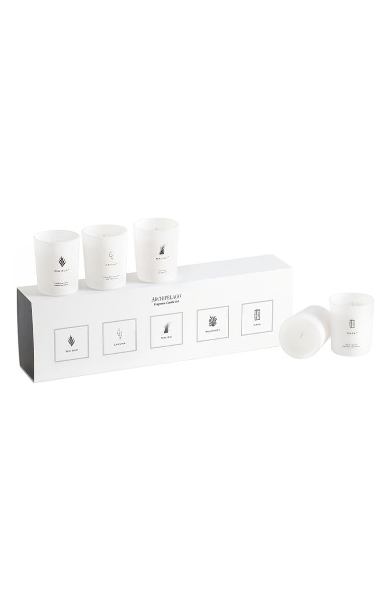 Archipelago Botanicals 5-Piece California Luxe Votive Candle Set, Main, color, 