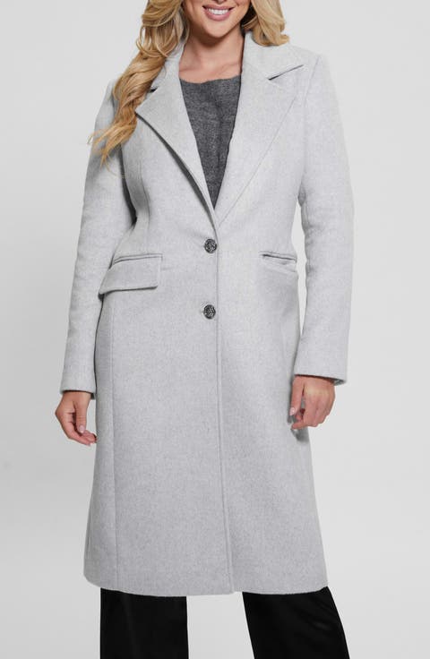 Nancy Coat with Removable Faux Fur Collar