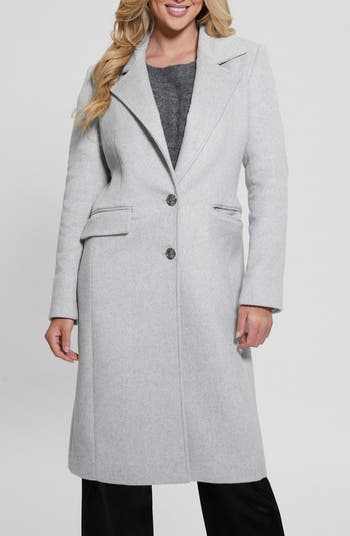 GUESS Nancy Coat with Removable Faux Fur Collar | Nordstrom