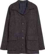 De Bonne Facture Forest Houndstooth Wool Tweed Jacket