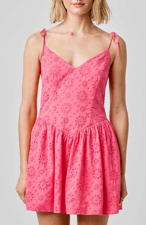 Florence By Mills Eyelet Cotton Mini Sundress