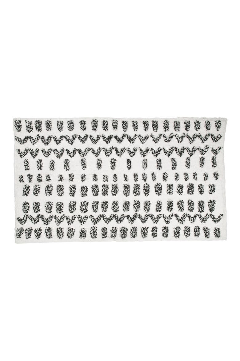 Vibe Bath Rug, Main, color, BLACK/ WHITE