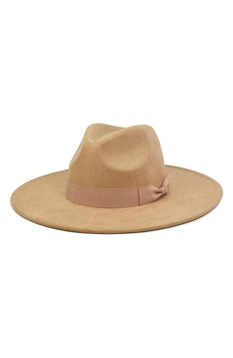 Beige Wool Felted Fedora