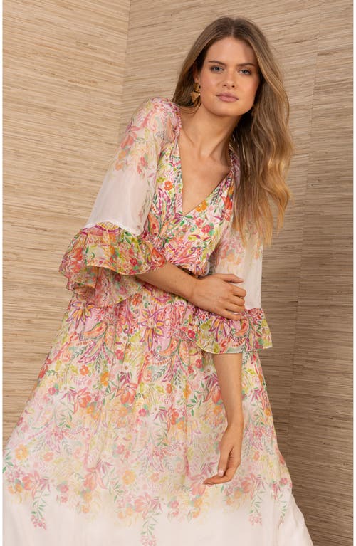 Hale Bob Celia Chiffon Maxi Dress