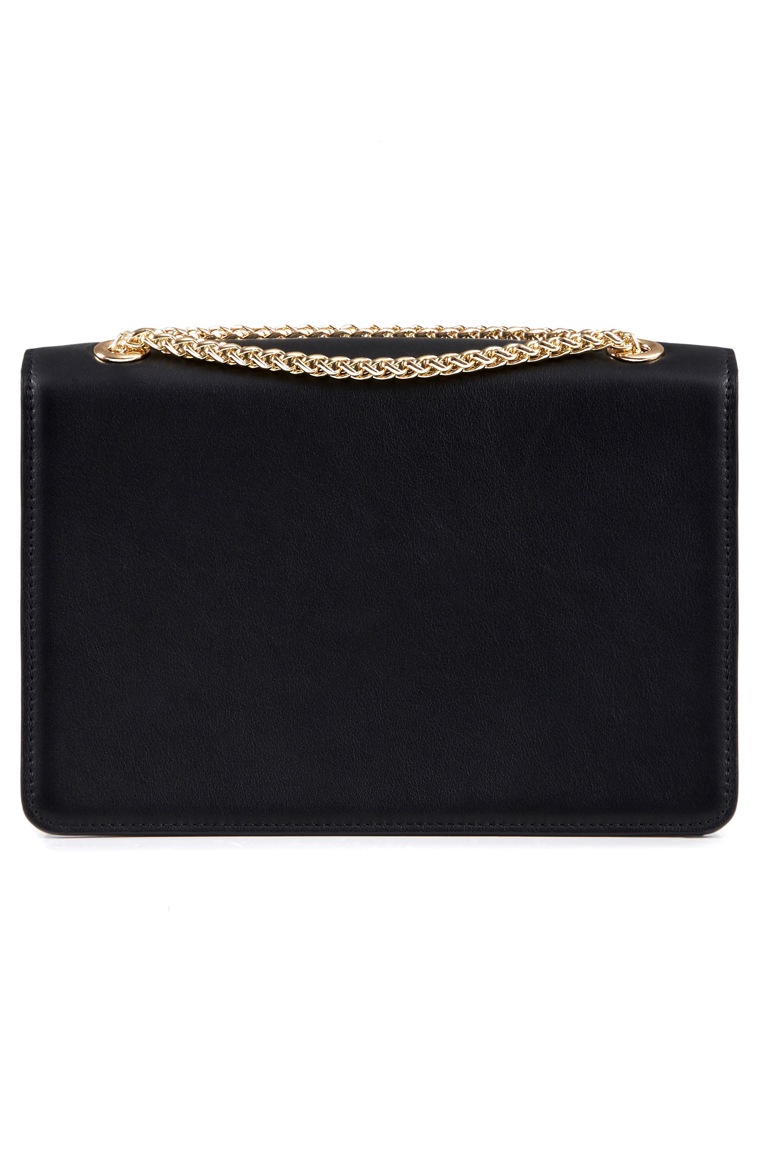 Strathberry Stylist Leather Shoulder Bag, Alternate, color, Black