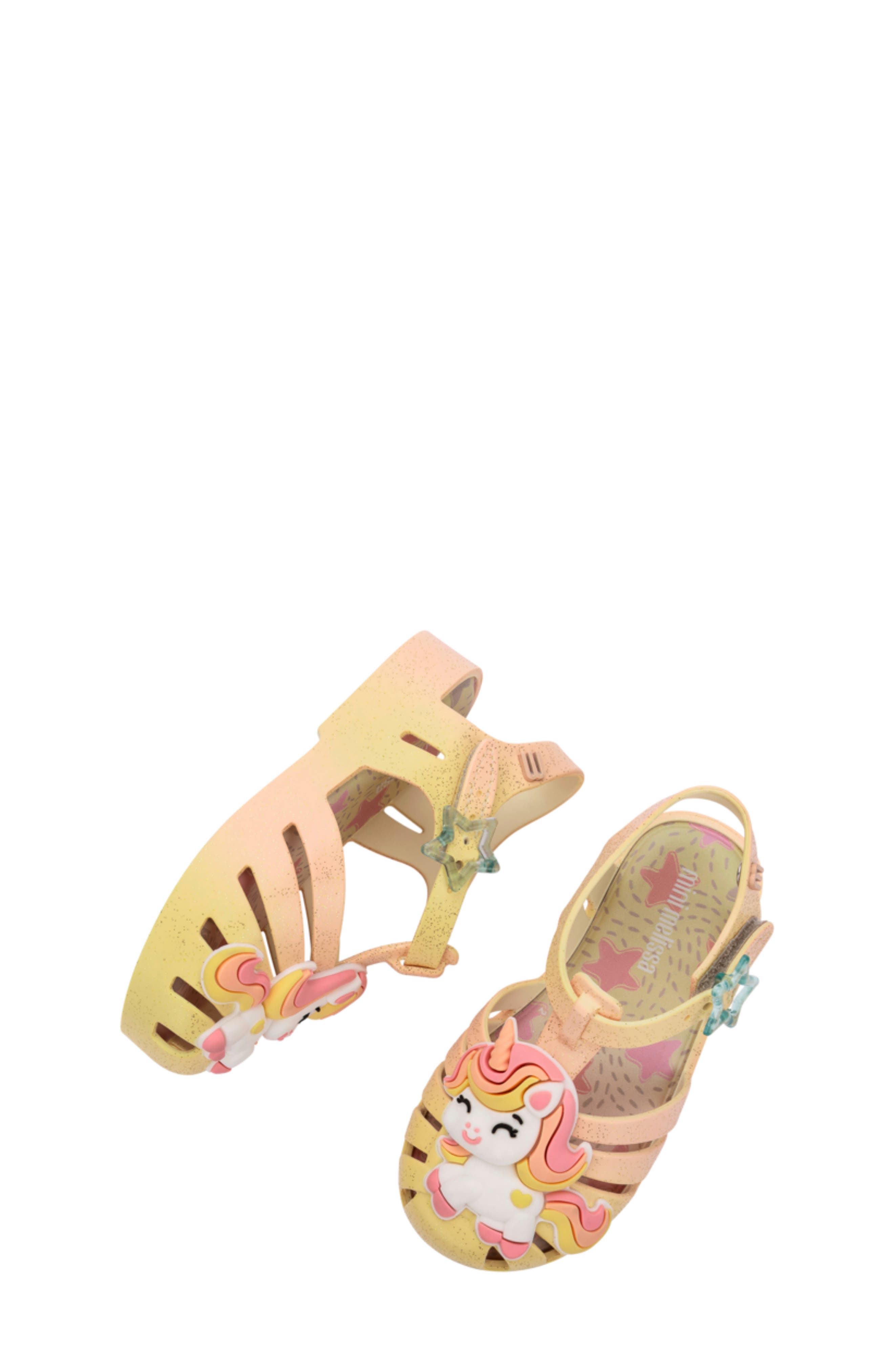 Kids' Mini Possession Sandal, Alternate, color, BEIGE/ YELLOW/ WHITE
