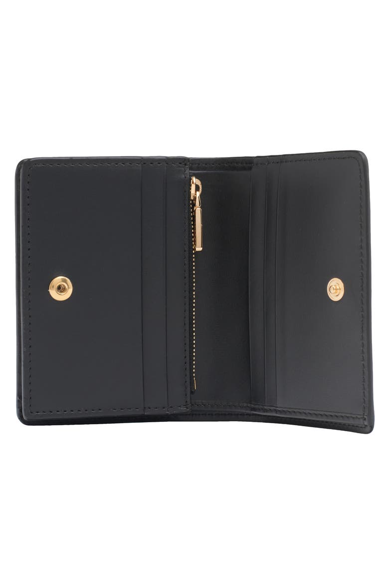 DG Logo Leather Wallet, Alternate, color, 80999 BLACK