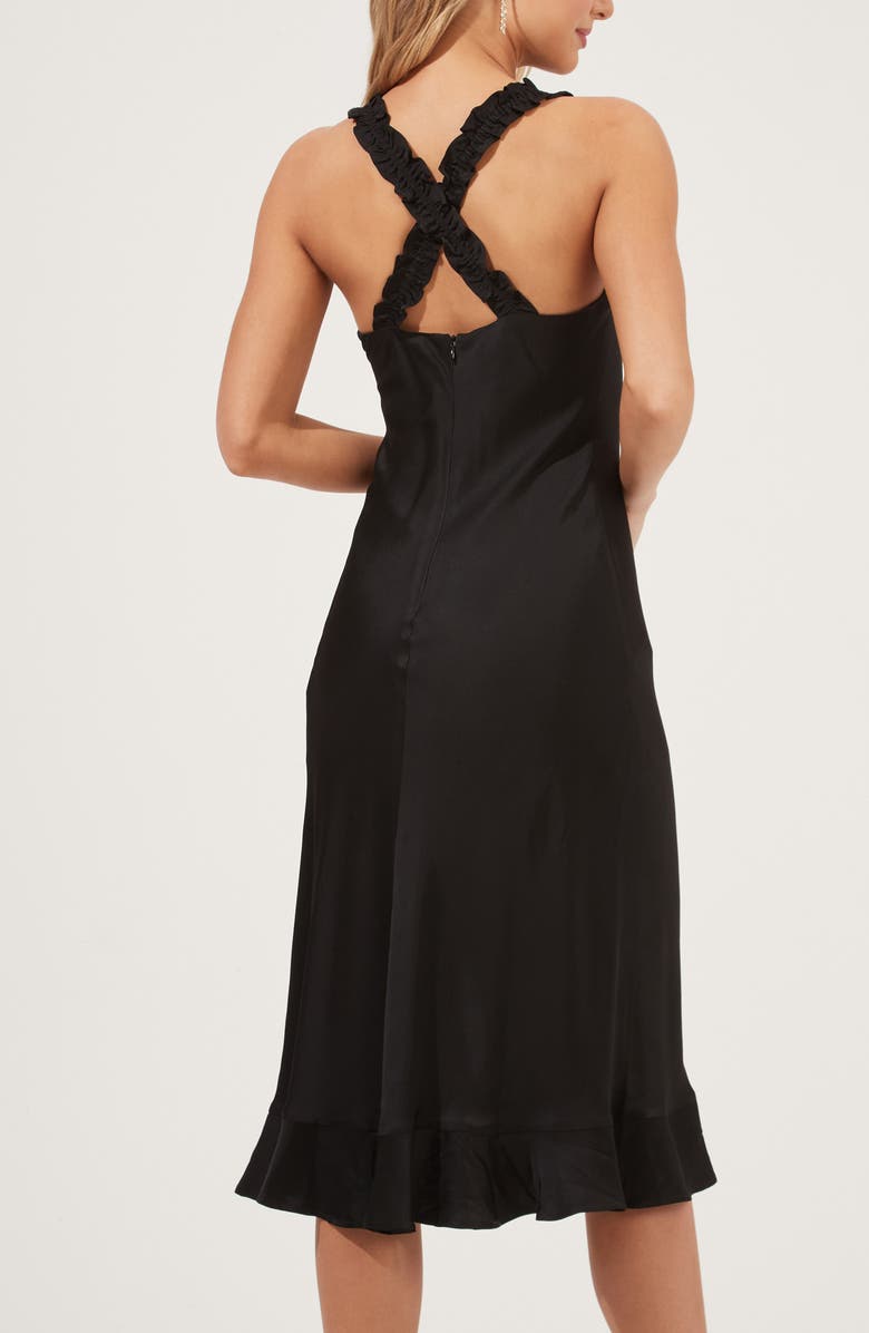 ASTR the Label Floral Crisscross Back Midi Dress, Alternate, color, 