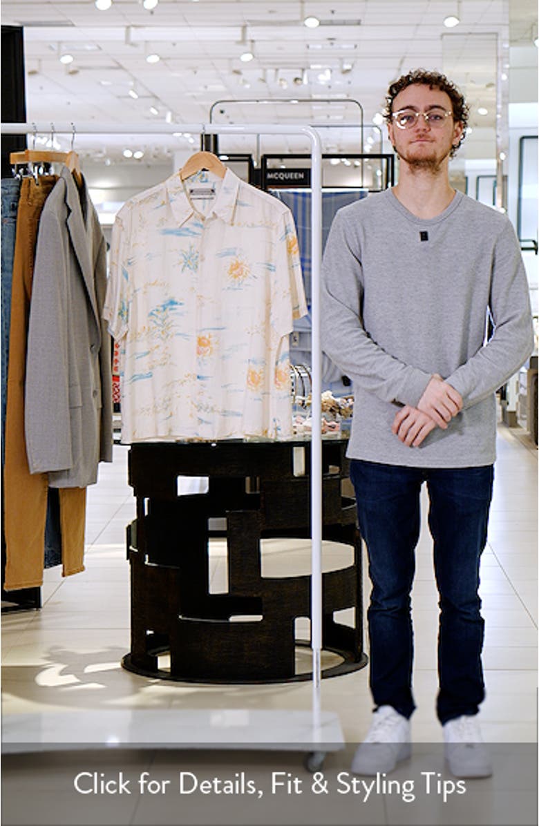 Breezer Floral Short Sleeve Button-Up Shirt, sales video thumbnail