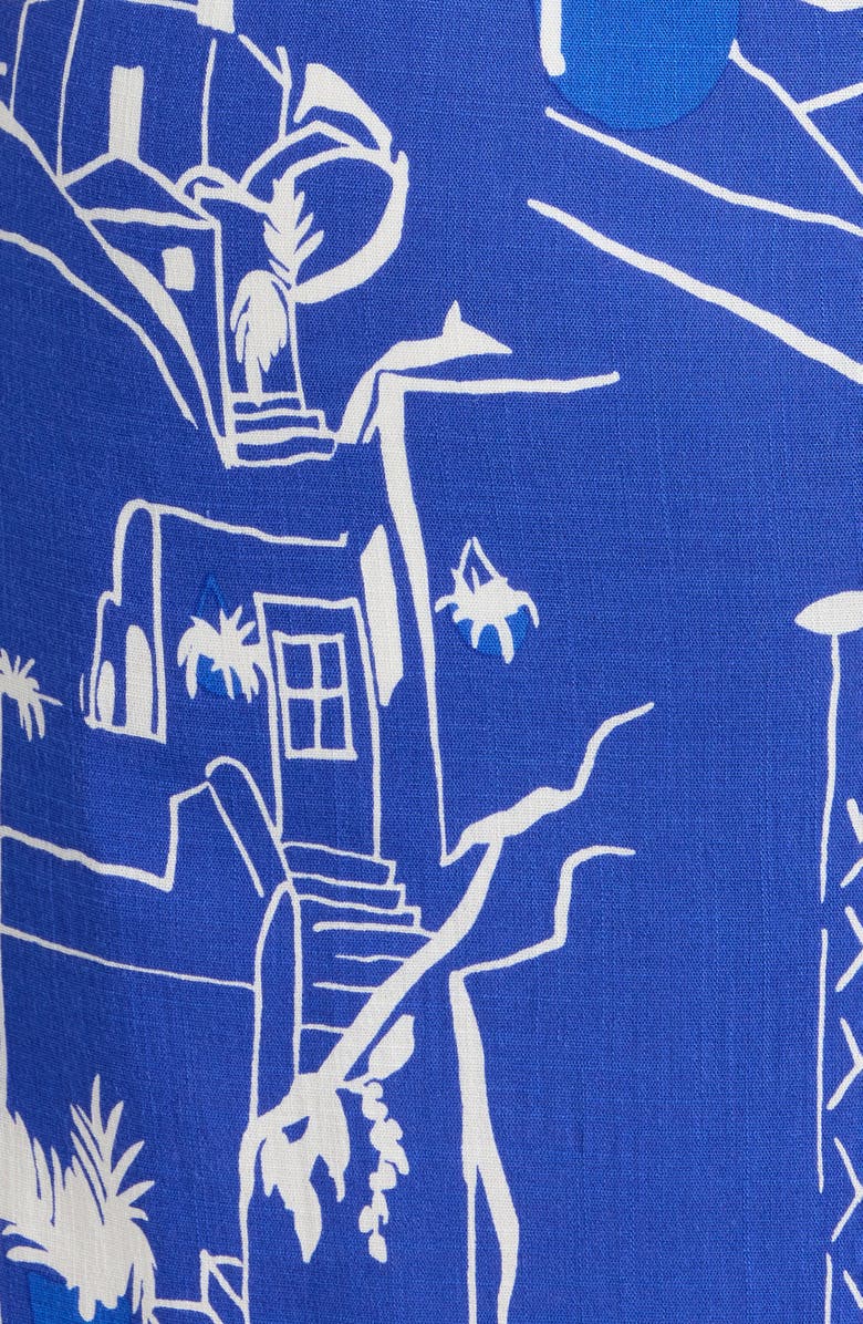 SUGARLIPS Mims Town Janis Wrap Minidress, Alternate, color, Blue-White